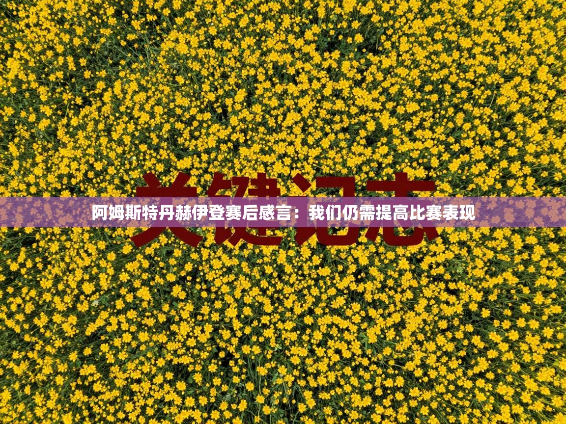 阿姆斯特丹赫伊登赛后感言：我们仍需提高比赛表现